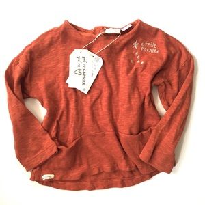 Zara • NWT soft cotton long sleeve shirt 18-24m